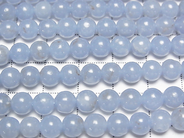 [Video]Angelite AAA Round 6mm 1strand (aprx.15inch/36cm)