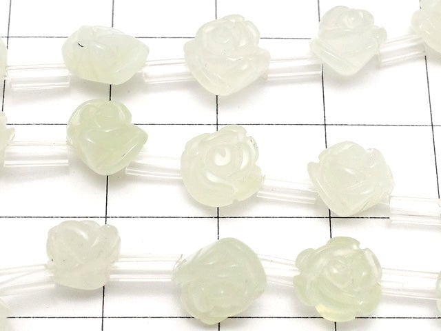 [Video] New Jade Rose 8mm half or 1strand beads (aprx.15inch / 36cm)