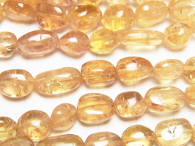 [Video] High Quality Imperial Topaz AAA - AAA - Nugget half or 1strand beads (aprx.16 inch / 40 cm)