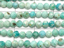 [Video]High Quality! Turquoise AA++ Faceted Round 3mm half or 1strand beads (aprx.15inch/37cm)