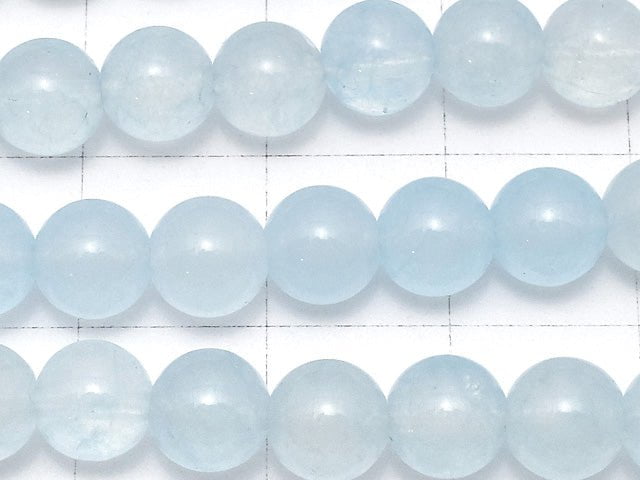 Light Blue Color Jade (Clear Type) Round 6mm 1strand beads (aprx.15inch / 36cm)