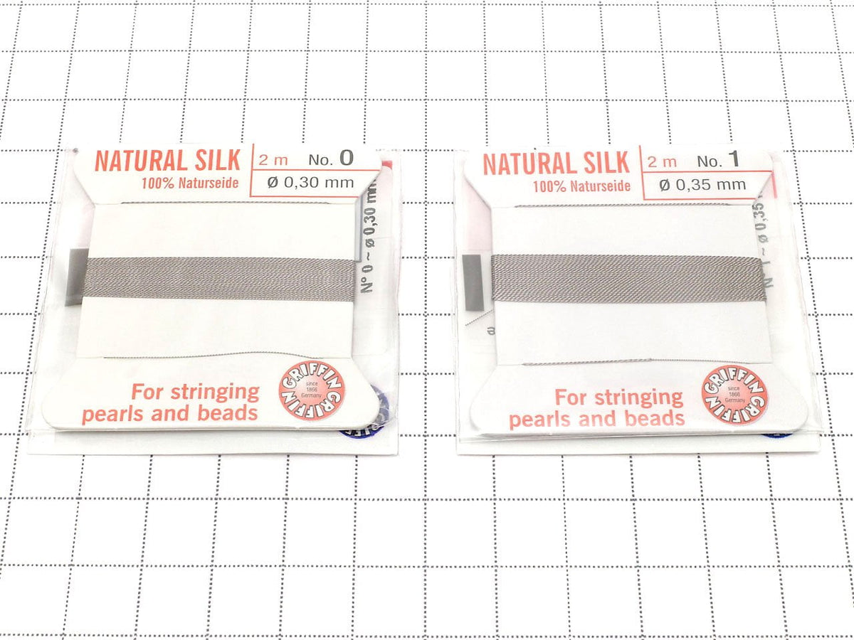 Griffin Cord (Silk Bead Cord Thread) [0.30mm-0.70mm] Gray 1pc