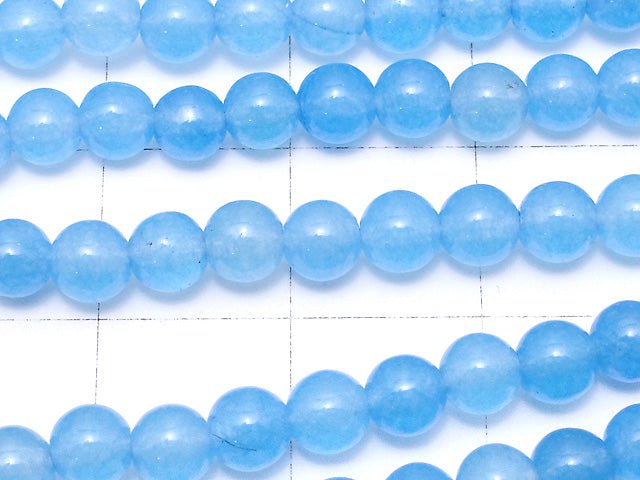 1strand $2.79! Blue Jade Round 4mm 1strand beads (aprx.15inch / 37cm)