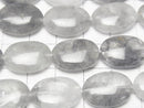 Gray Quartz AA Oval 18x13x6mm half or 1strand beads (aprx.15inch/37cm)