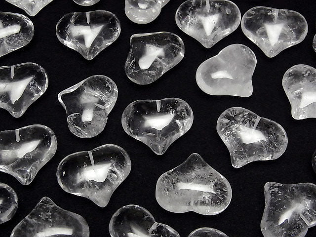 [Video] 1pc $3.79! Crystal AA ++ Heart Half Drilled Hole 20 x 25 x 12 mm 1 pc