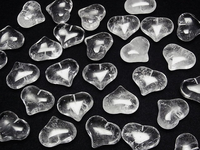 [Video] 1pc $3.79! Crystal AA ++ Heart Half Drilled Hole 20 x 25 x 12 mm 1 pc