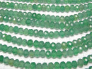 [Video]High Quality! Green Onyx AAA Faceted Button Rondelle 6x6x3mm 1strand beads (aprx.15inch/37cm)