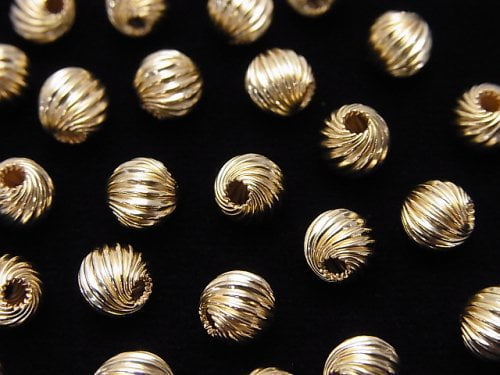 14KGF Round Twist [4mm][5mm][6mm][8mm] 2pcs - !