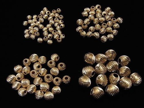 14KGF Round Twist [4mm][5mm][6mm]2pcs - !