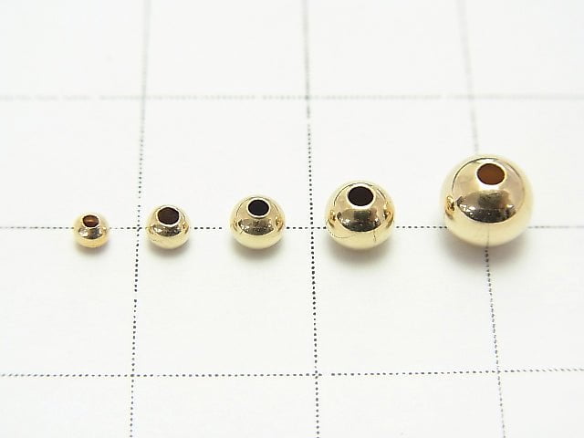 14KGF Round [2mm][2.5mm][3mm][4mm][5mm] 10pcs