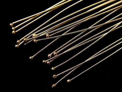 14KGF Ball Head Pin [0.4x25mm][0.4x40mm][0.4x50mm] 10pcs - !