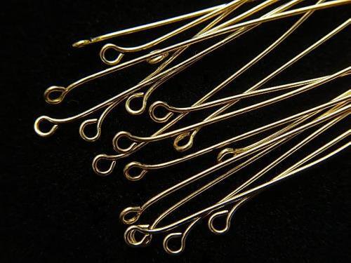 14KGF Eye Pin [0.5x25mm][0.5x38mm][0.5x50mm]10pcs -