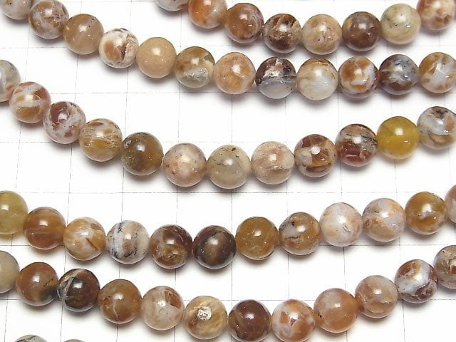 [Video] Brandy Opal Round 8mm half or 1strand beads (aprx.15inch / 38cm)