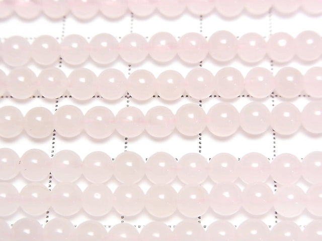 [Video]Rose Quartz AA++ Round 4mm 1strand beads (aprx.15inch/36cm)