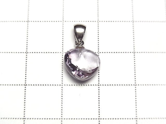 [Video]High Quality! Amethyst AAA Heart cut 10x10mm Pendant Silver925 1pc