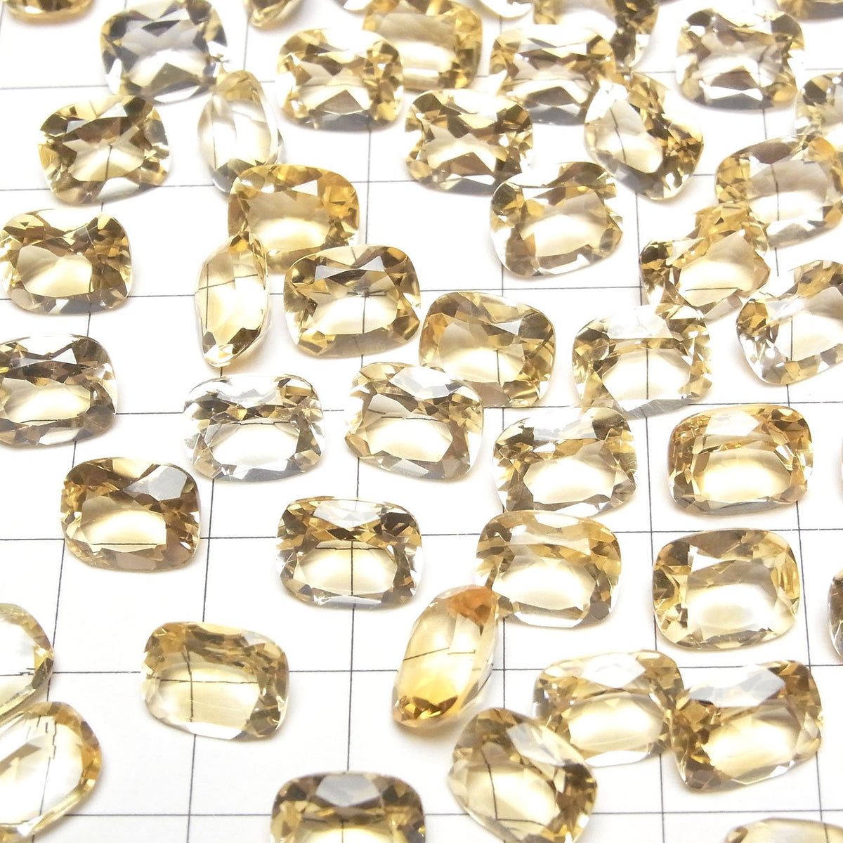 Hochwertiger Citrin AAA Lose Stein Rechteckig Facettiert 10x8mm 2Stk