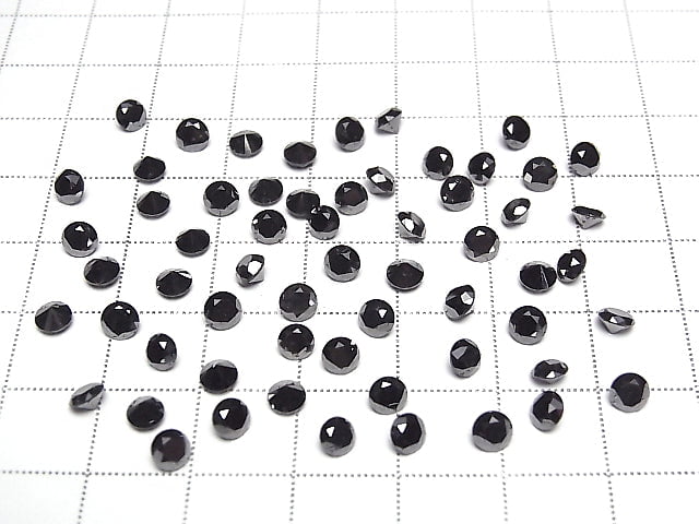 [Video] Black Diamond AAA Round Faceted 4x4mm 1pc $34.99!