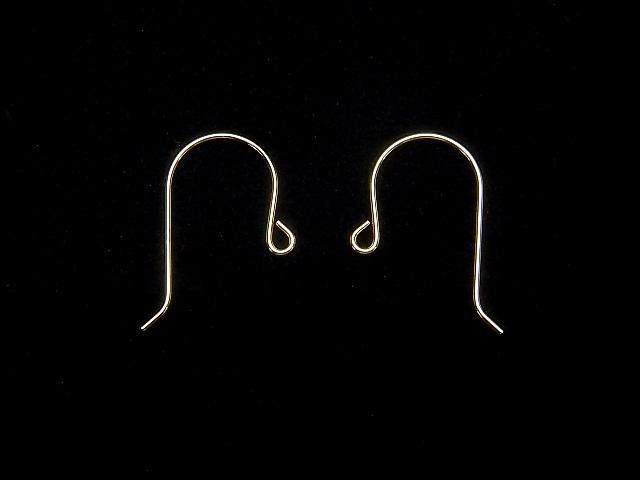 [18K  Yellow Gold]Earwire [S][M]1pair