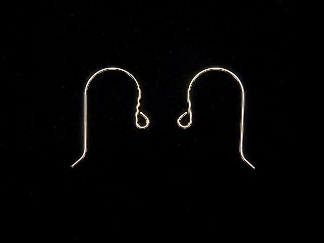 [18K  Yellow Gold]Earwire [S][M]1pair