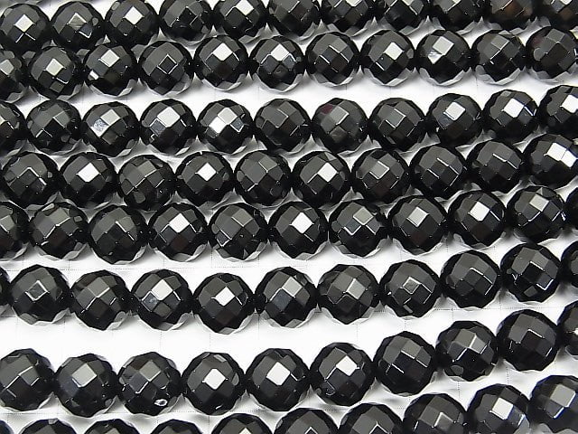 1strand $9.79! Onyx  64Faceted Round 12mm 1strand beads (aprx.15inch/38cm)