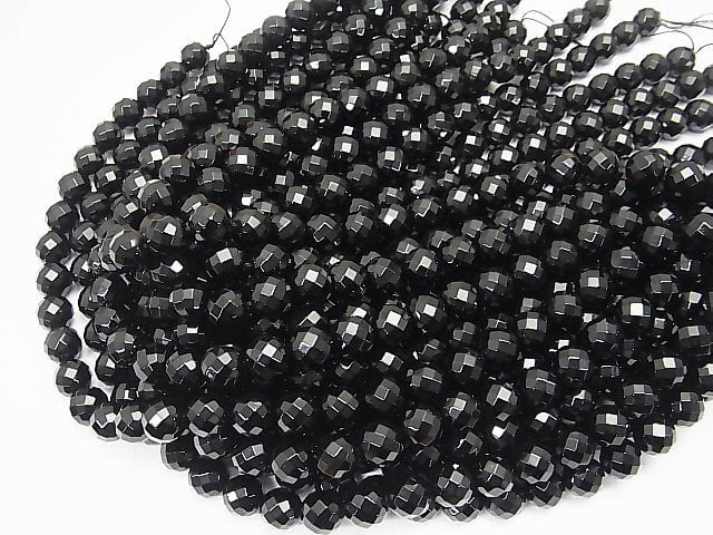 1strand $9.79! Onyx  64Faceted Round 12mm 1strand beads (aprx.15inch/38cm)