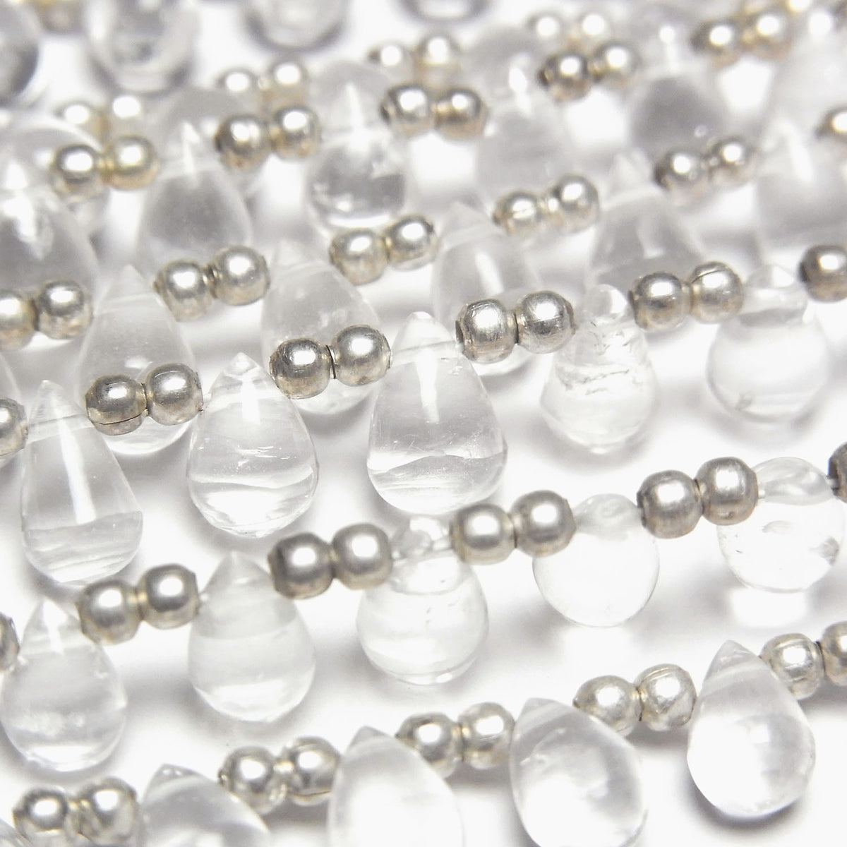 High Quality Hyalite Opal AAA- Drop (Smooth) 1strand beads (aprx.7inch/18cm)