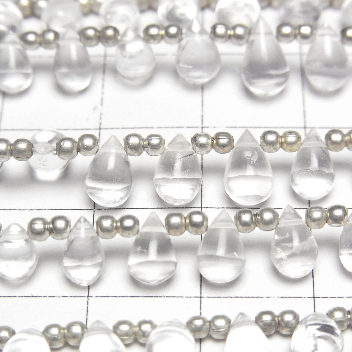 High Quality Hyalite Opal AAA- Drop (Smooth) 1strand beads (aprx.7inch/18cm)