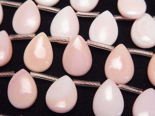 [Video] Queen Conch Shell AAA Pear shape 14x10x5mm 1/4 or 1strand beads (aprx.15inch/36cm)