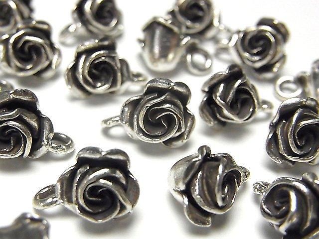Karen Silver Rose Charm (1pc)