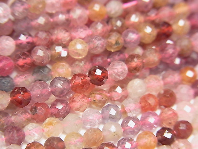 [Video] High Quality! Multicolor Spinal AAA Faceted Round 3mm half or 1strand beads (aprx.15inch / 38cm)