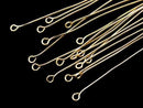 14KGF Eye Pin [0.6x38mm] 5pcs