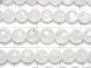[Video]Cracked Crystal 64Faceted Round 6mm 1strand beads (aprx.15inch/37cm)