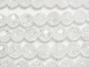 [Video]Cracked Crystal 64Faceted Round 8mm 1strand beads (aprx.15inch/38cm)