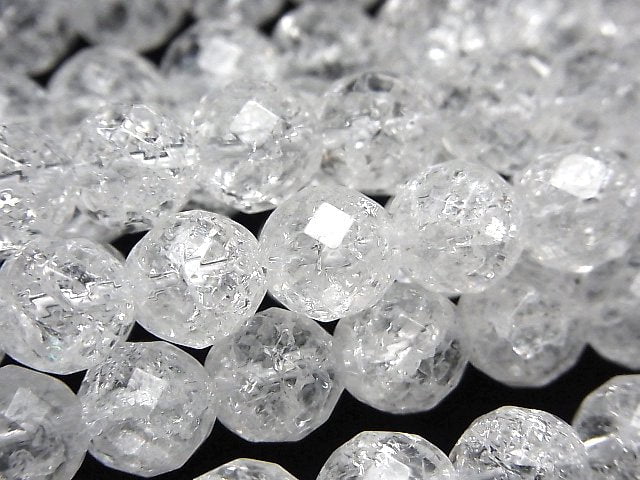 Cracked Crystal Gemstone Beads