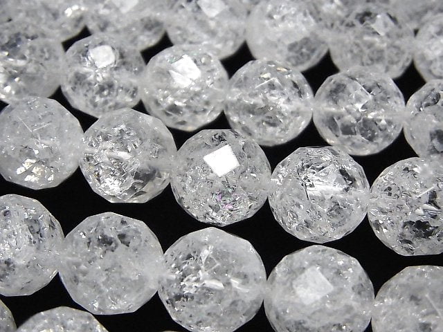 Cracked Crystal Gemstone Beads