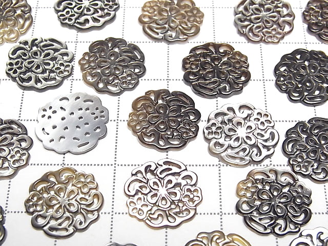 [Video] High Quality Black Shell Watermark Coin 14x14x1.5mm 1pc