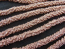 Copper  Rondelle 8x8x2mm Oxidized Finish  half or 1strand beads (aprx.7inch/18cm)