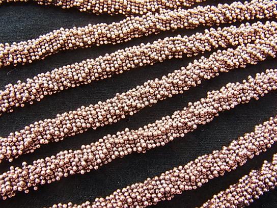 Copper  Roundel 8x8x2mm Oxidized Finish  half or 1strand beads (aprx.7inch/18cm)