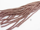 Copper  Rondelle 8x8x2mm Oxidized Finish  half or 1strand beads (aprx.7inch/18cm)