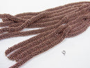 Copper  Rondelle 7x7x1.5 Oxidized Finish  half or 1strand beads (aprx.7inch/18cm)