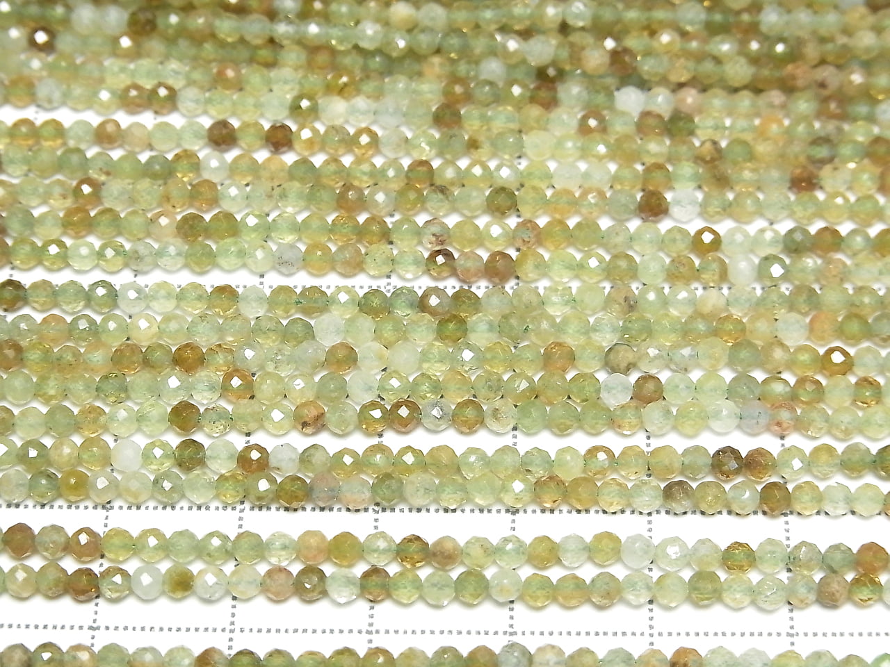 High Quality! Grossular Garnet AA+ Semi Faceted Round 2mm 1strand beads (aprx.15inch/37cm)