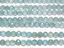 [Video]High Quality! Apatite AA Faceted Round 3mm 1strand beads (aprx.15inch/37cm)