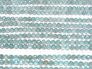 [Video]High Quality! Apatite AA Faceted Round 3mm 1strand beads (aprx.15inch/37cm)