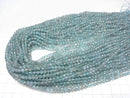 [Video]High Quality! Apatite AA Faceted Round 3mm 1strand beads (aprx.15inch/37cm)