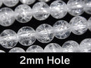 Cracked Crystal Gemstone Beads