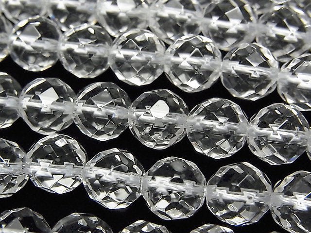 [Video] Crystal AAA 64Faceted Round 8mm half or 1strand beads (aprx.15inch/37cm)