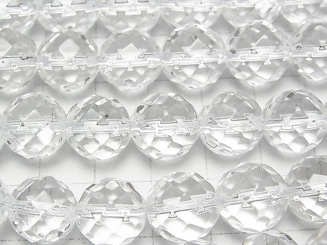 [Video] Crystal AAA 64Faceted Round 12mm 1/4 or 1strand beads (aprx.15inch / 36cm)