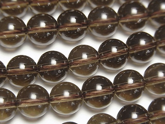 [Video]Smoky Quartz AAA Round 8mm 1/4 or 1strand beads (aprx.15inch/37cm)