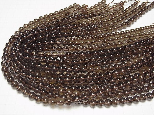 [Video]Smoky Quartz AAA Round 8mm 1/4 or 1strand beads (aprx.15inch/37cm)