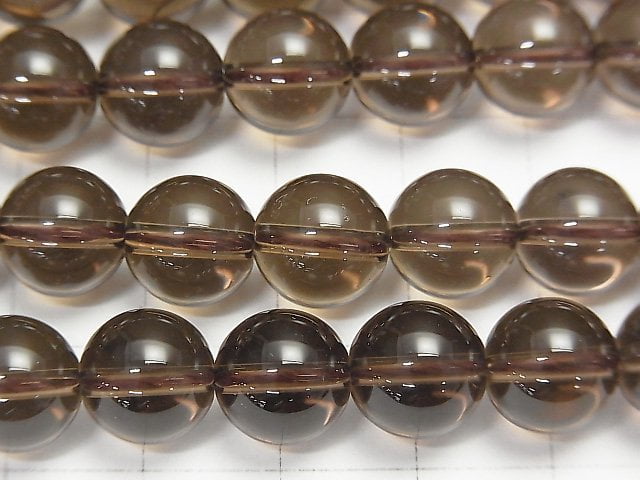 [Video]Smoky Quartz AAA Round 10mm 1/4 or 1strand beads (aprx.15inch/37cm)